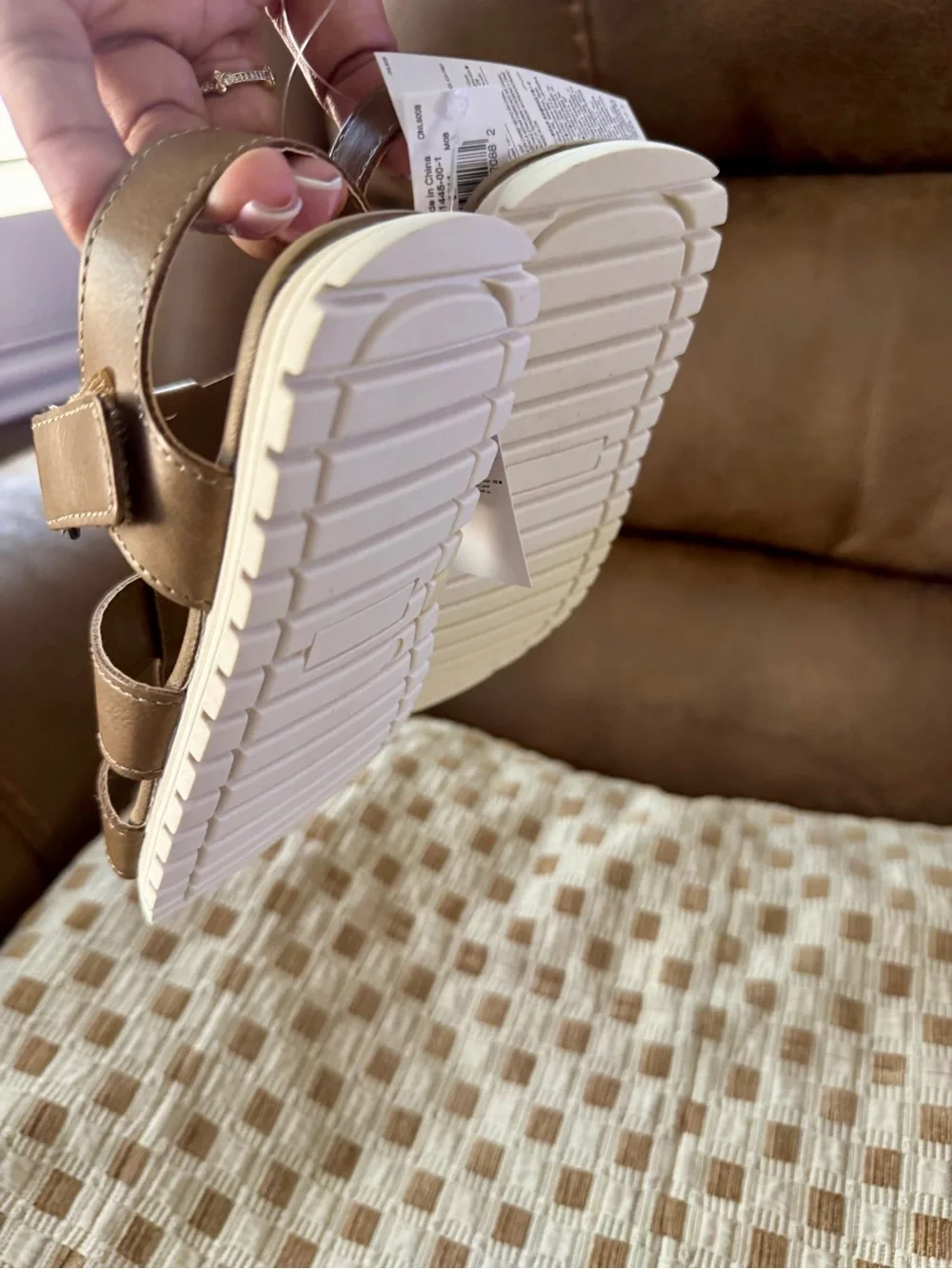Baby GAP Tan Strappy Sandals- Size 11